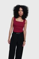 Top Miss Classy Wine Red