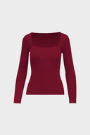 Longsleeve Miss Caro Wine Red