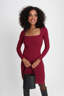 Sukienka Miss Caro Wine Red