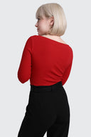 Longsleeve Miss Womanly Red