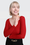 Longsleeve Miss Womanly Red