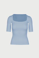 T-shirt Miss Caro Silver Blue