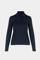 Longsleeve Polo Miss Merino Navy
