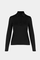Longsleeve Polo Miss Merino Black
