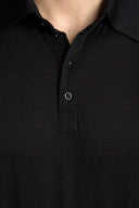 T-shirt Polo Mr Merino Black