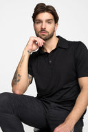 T-shirt Polo Mr Merino Black