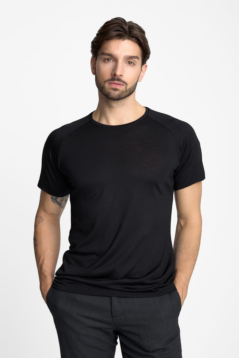 T-shirt Mr Merino Black