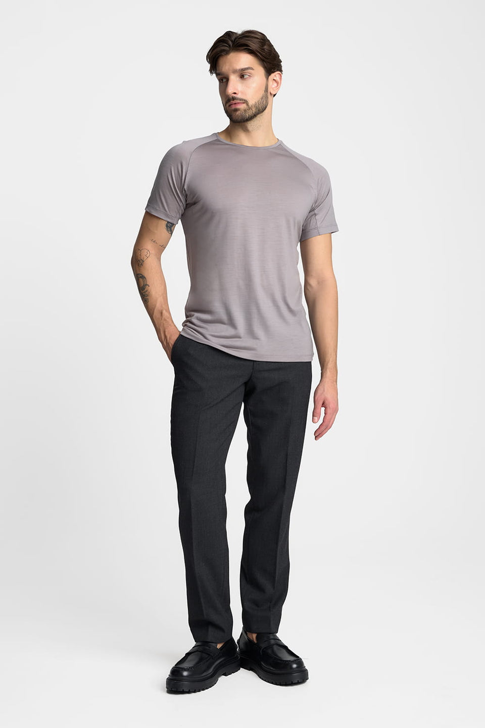 T-shirt Mr Merino Grey