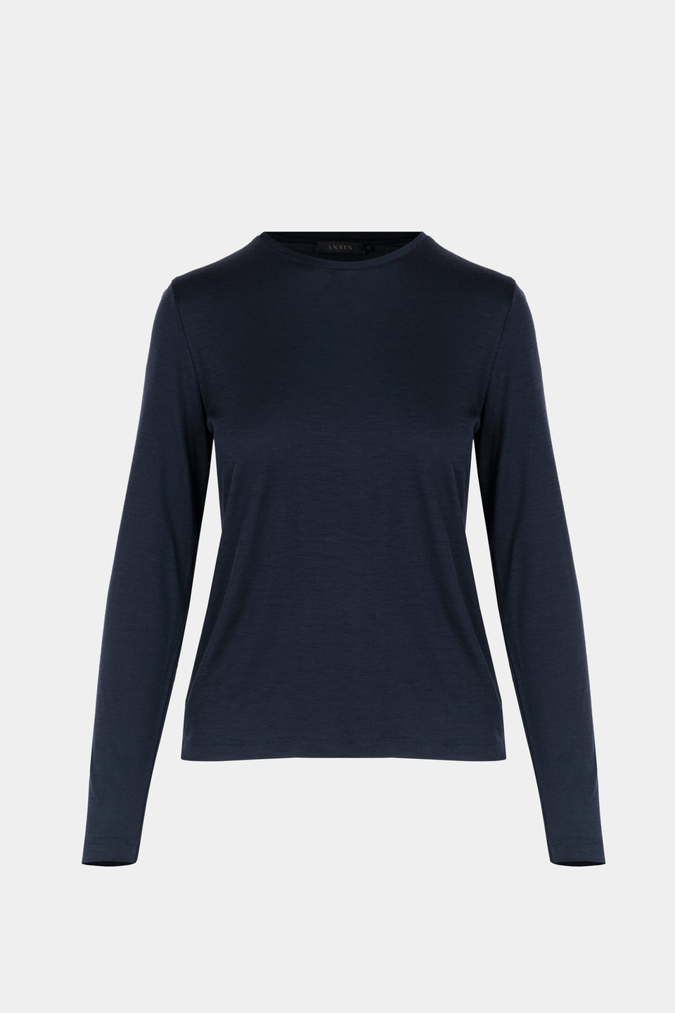 Miss Merino Navy Long-Sleeved Top