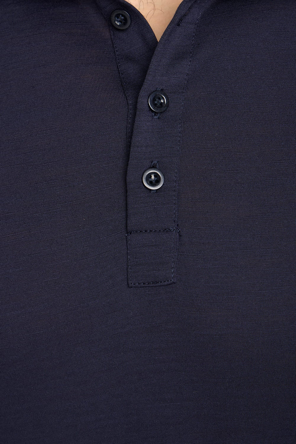 Longsleeve Polo Mr Merino Navy