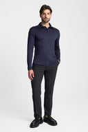 Longsleeve Polo Mr Merino Navy