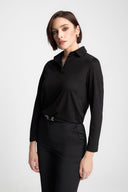 Longsleeve Polo Miss Merino Black