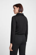 Longsleeve Polo Miss Merino Black