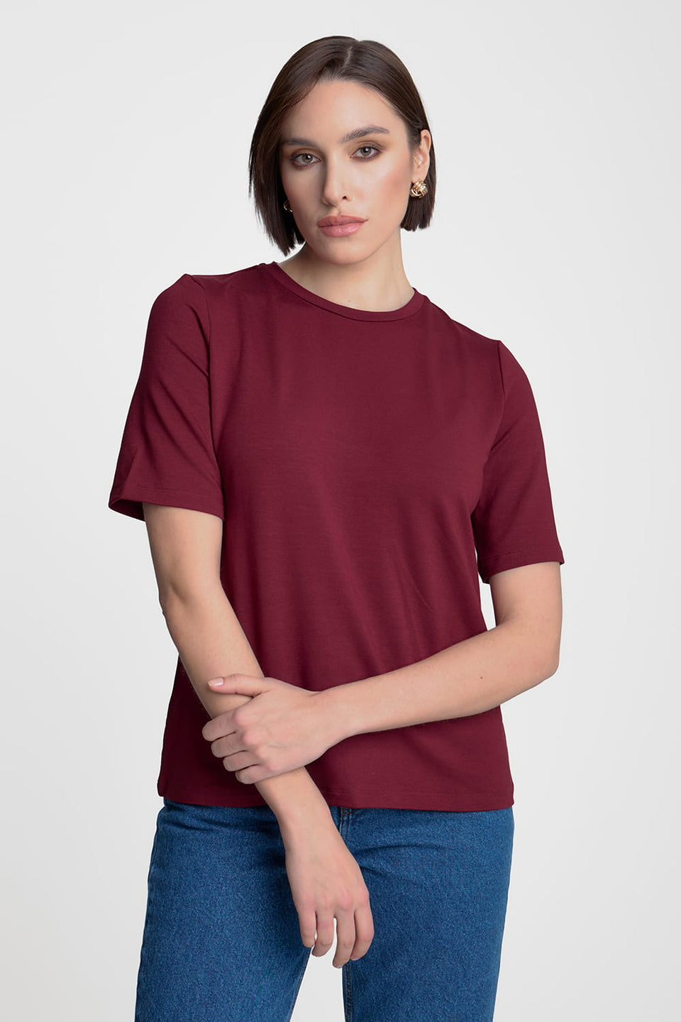Miss Everyday Burgundy T-shirt
