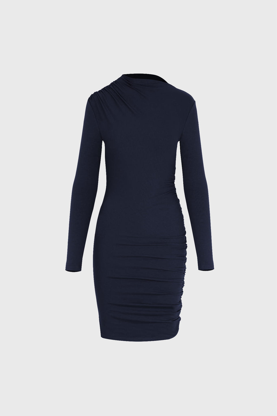 Miss Sculptural Navy Dress
