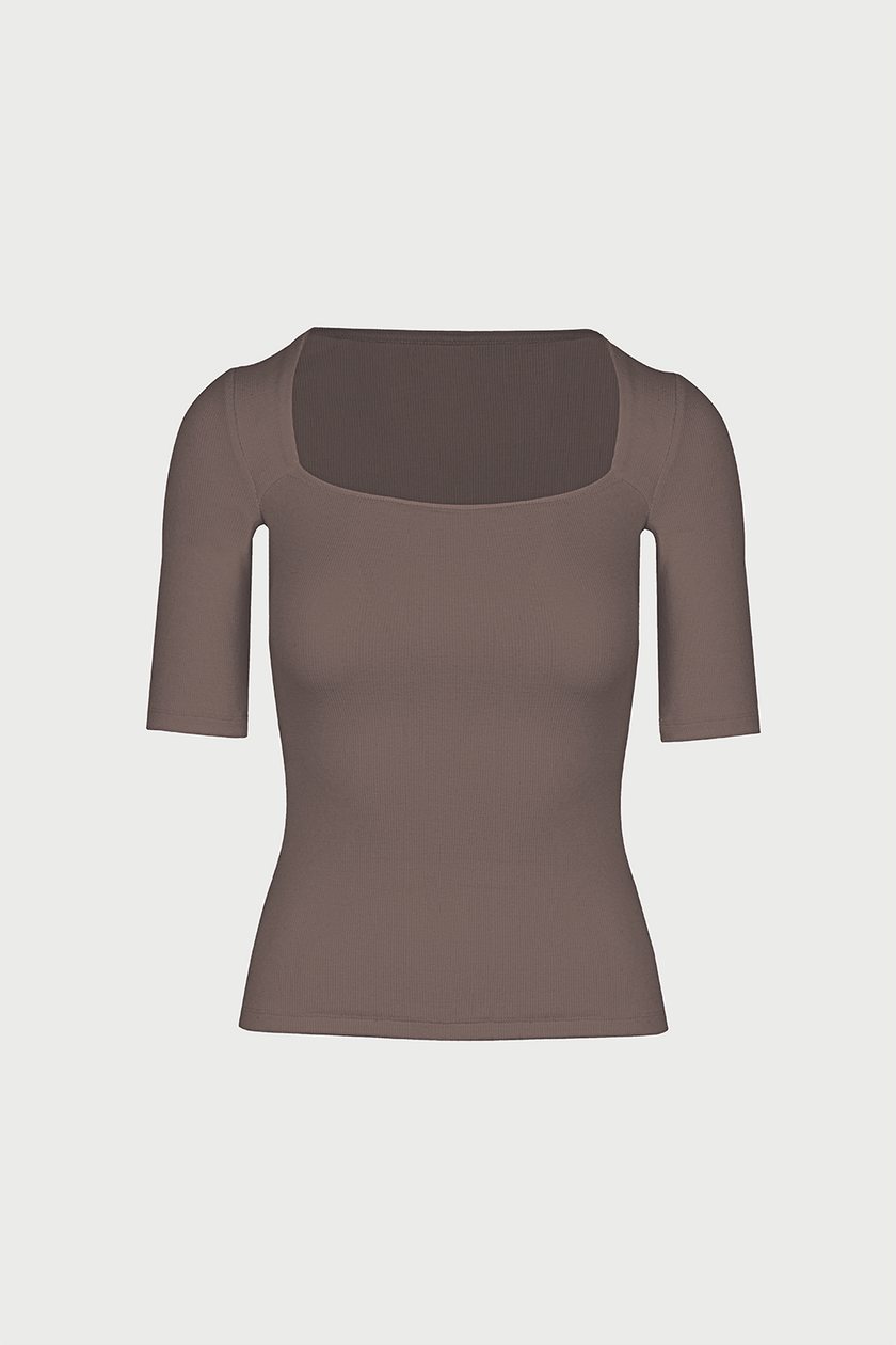 T-shirt Miss Caro Mokka