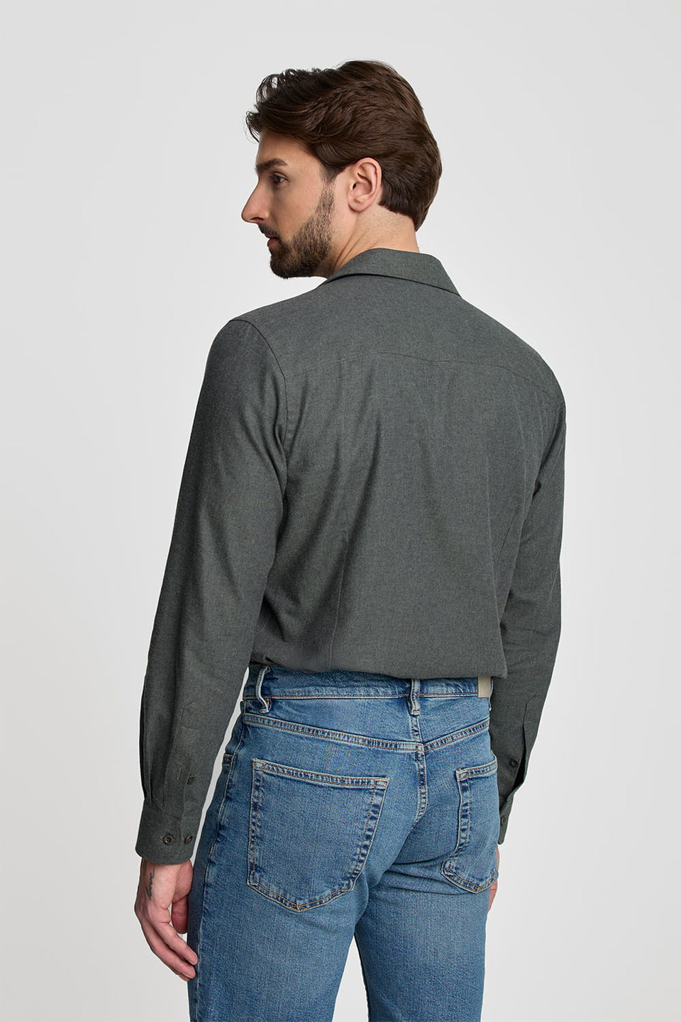 Mr Casual Olive Shirt