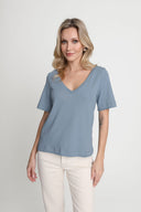 T-shirt Miss Relaxed Silver Blue