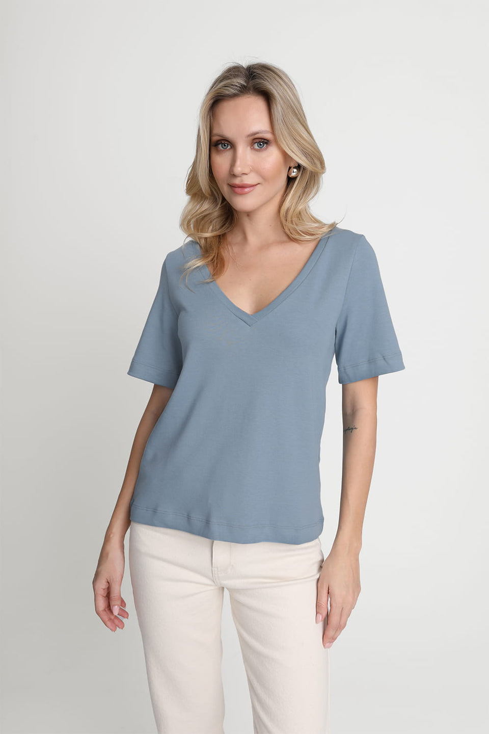 T-shirt Miss Relaxed Silver Blue