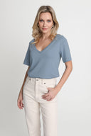 T-shirt Miss Relaxed Silver Blue