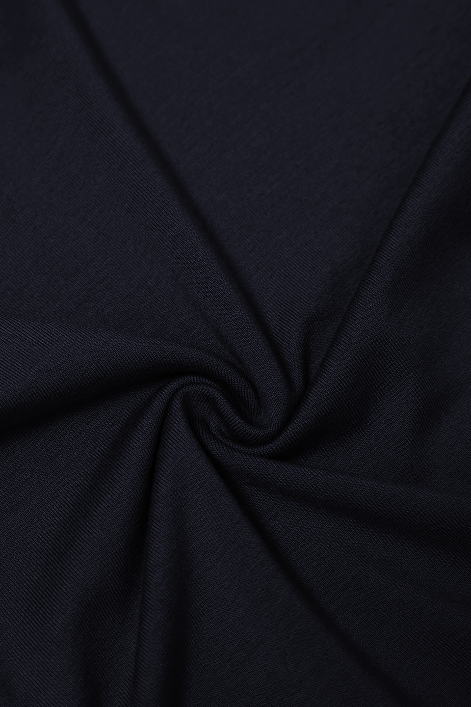Miss Draped Navy Long-Sleeved Top