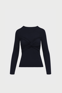 Longsleeve Miss Draped Navy