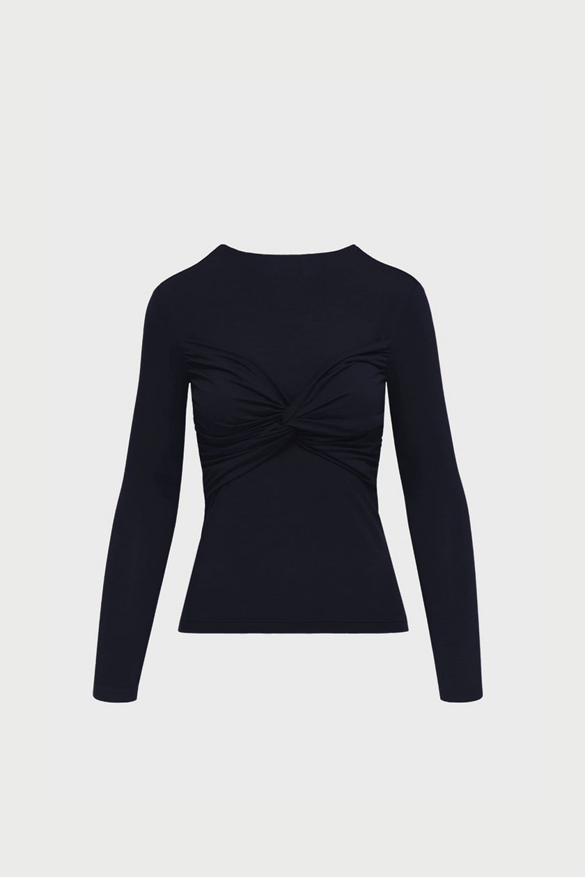 Longsleeve Miss Draped Navy