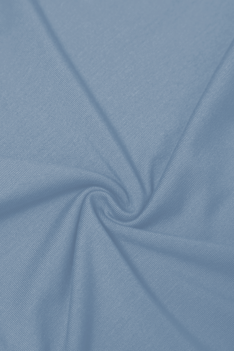 Miss Draped Silver Blue Long-Sleeved Top