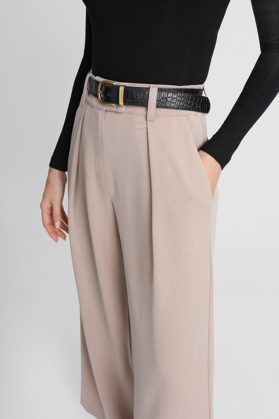 Miss Daily Beige Trousers