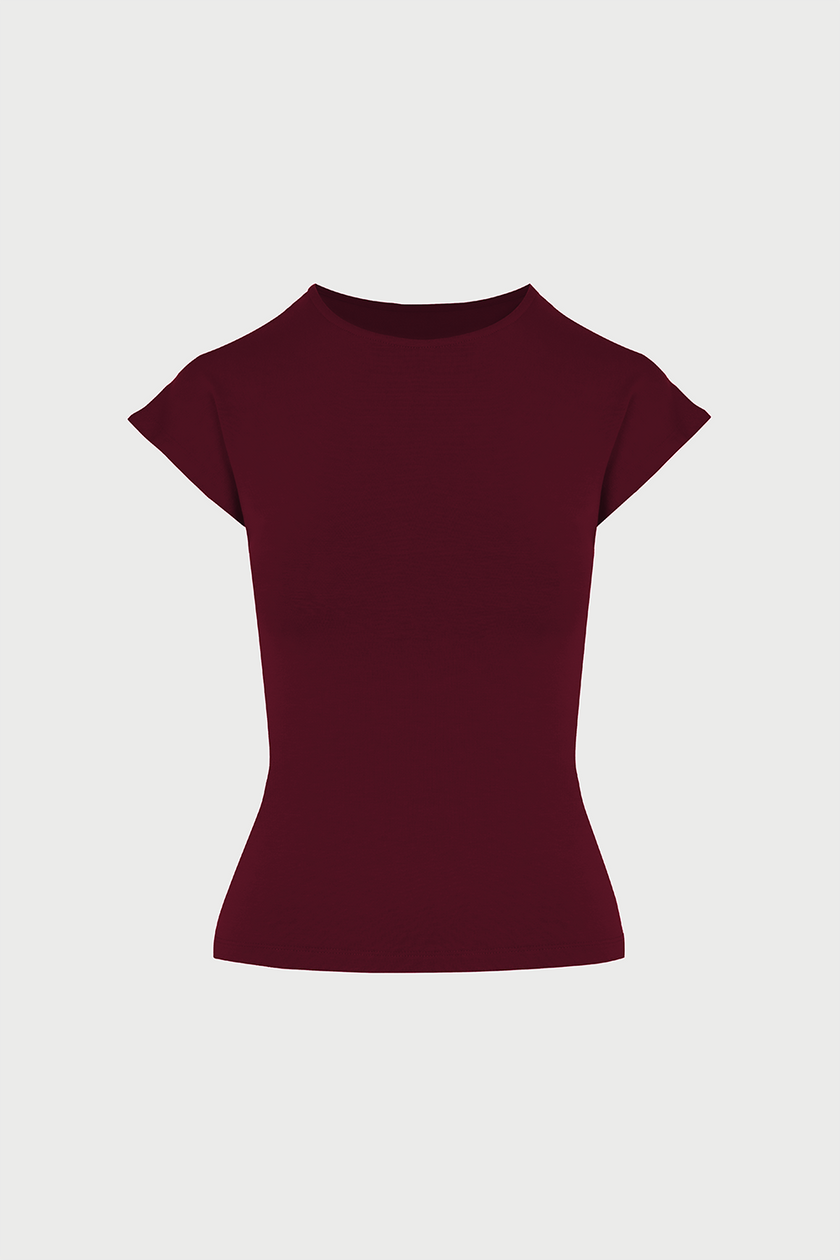 T-shirt Miss Sleek Burgundy