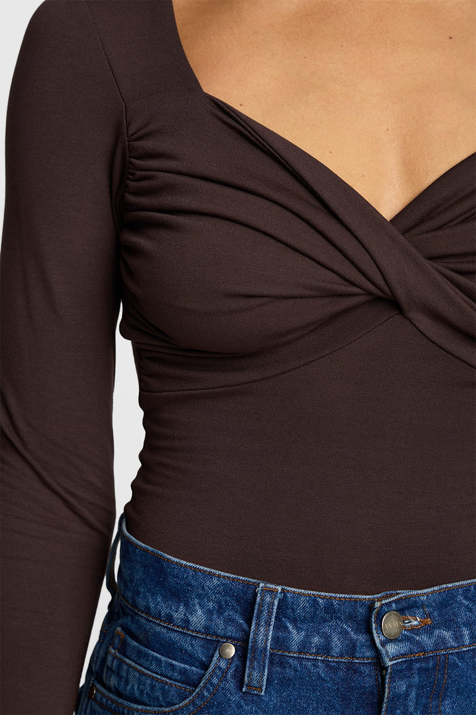 Miss Tender Chocolate long-sleeved top