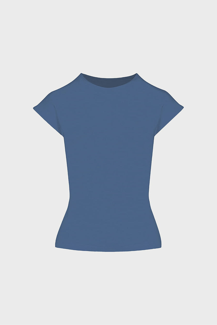 T-shirt Miss Sleek Silver Blue