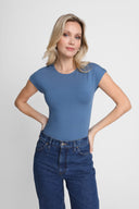 T-shirt Miss Sleek Silver Blue
