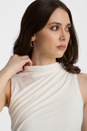 Top Miss Sculptural Off White