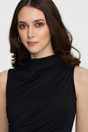 Top Miss Sculptural Black