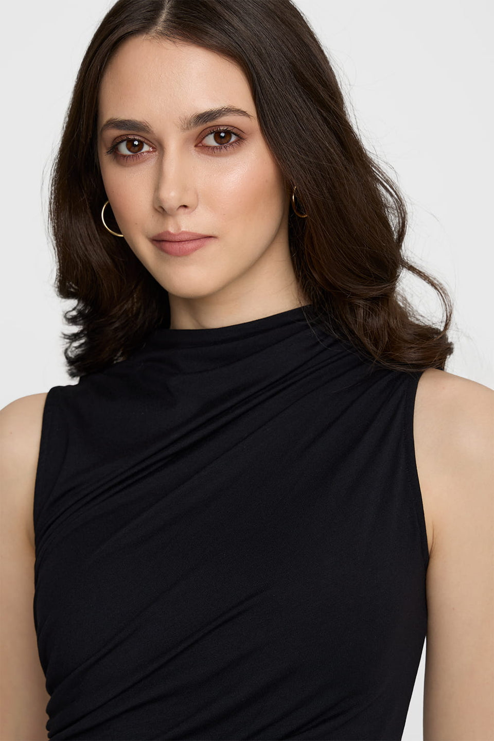 Top Miss Sculptural Black