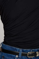 Top Miss Sculptural Black