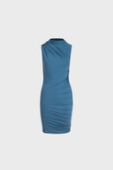 Sukienka Miss Draped Vintage Blue