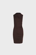 Sukienka Miss Draped Chocolate