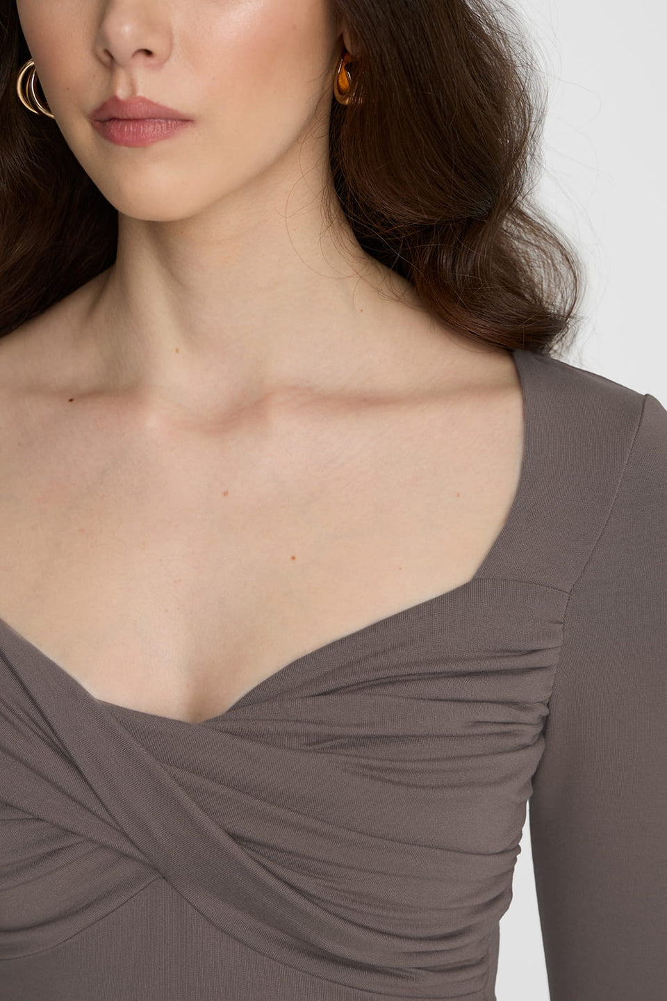 Miss Tender Mokka long-sleeved top