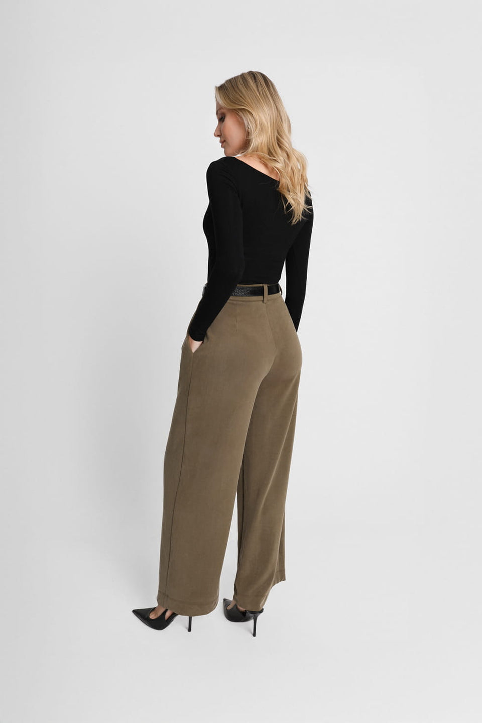 Miss Daily Olive Trousers