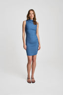Sukienka Miss Draped Vintage Blue