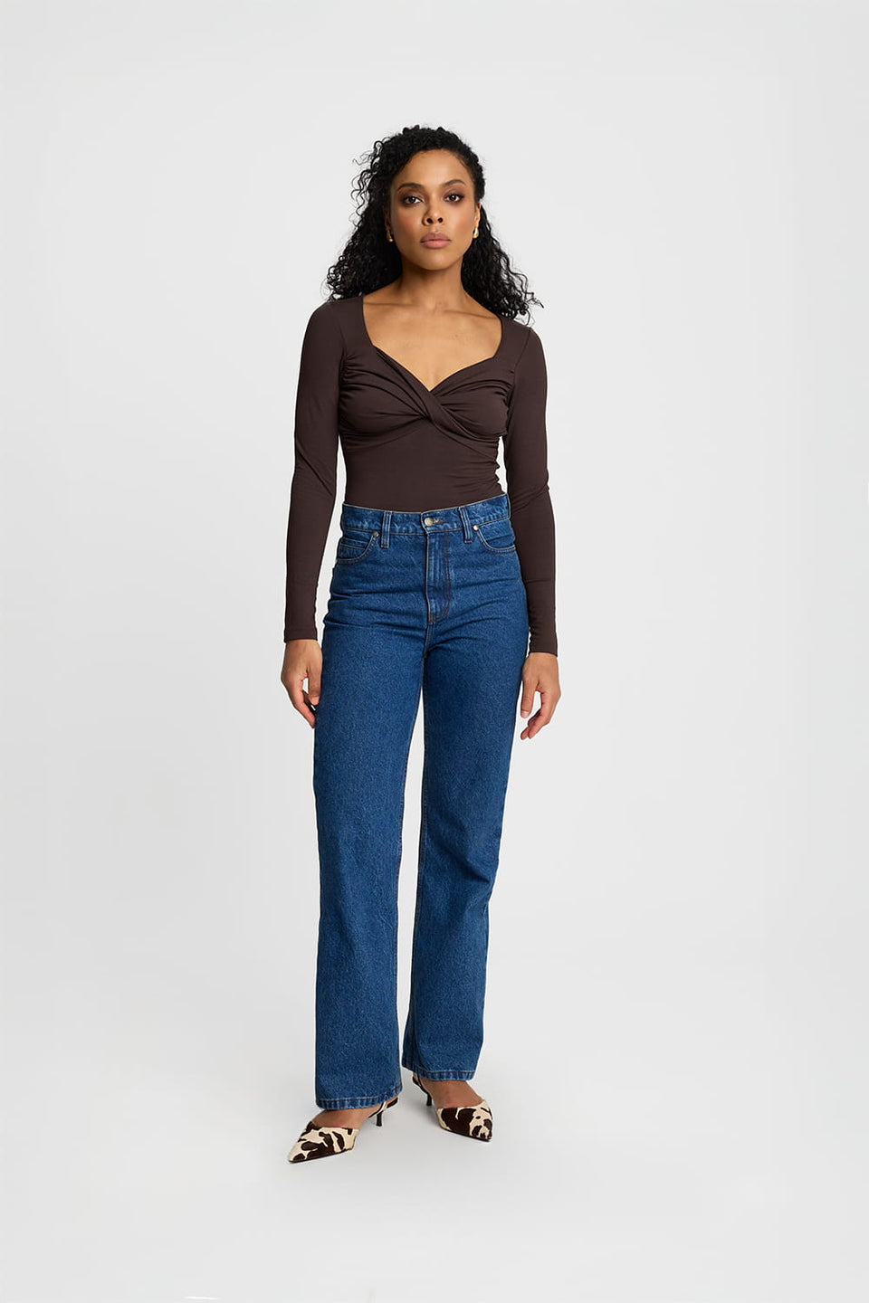 Miss Tender Chocolate long-sleeved top