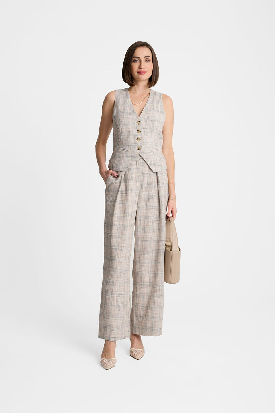 Spodnie Miss Elegant Beige