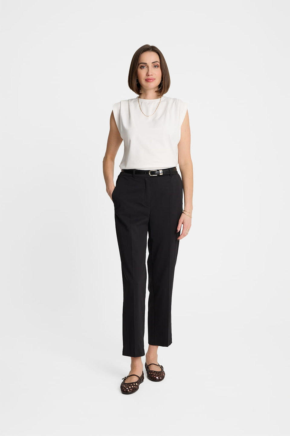 Miss Efficient Charcoal Grey Trousers