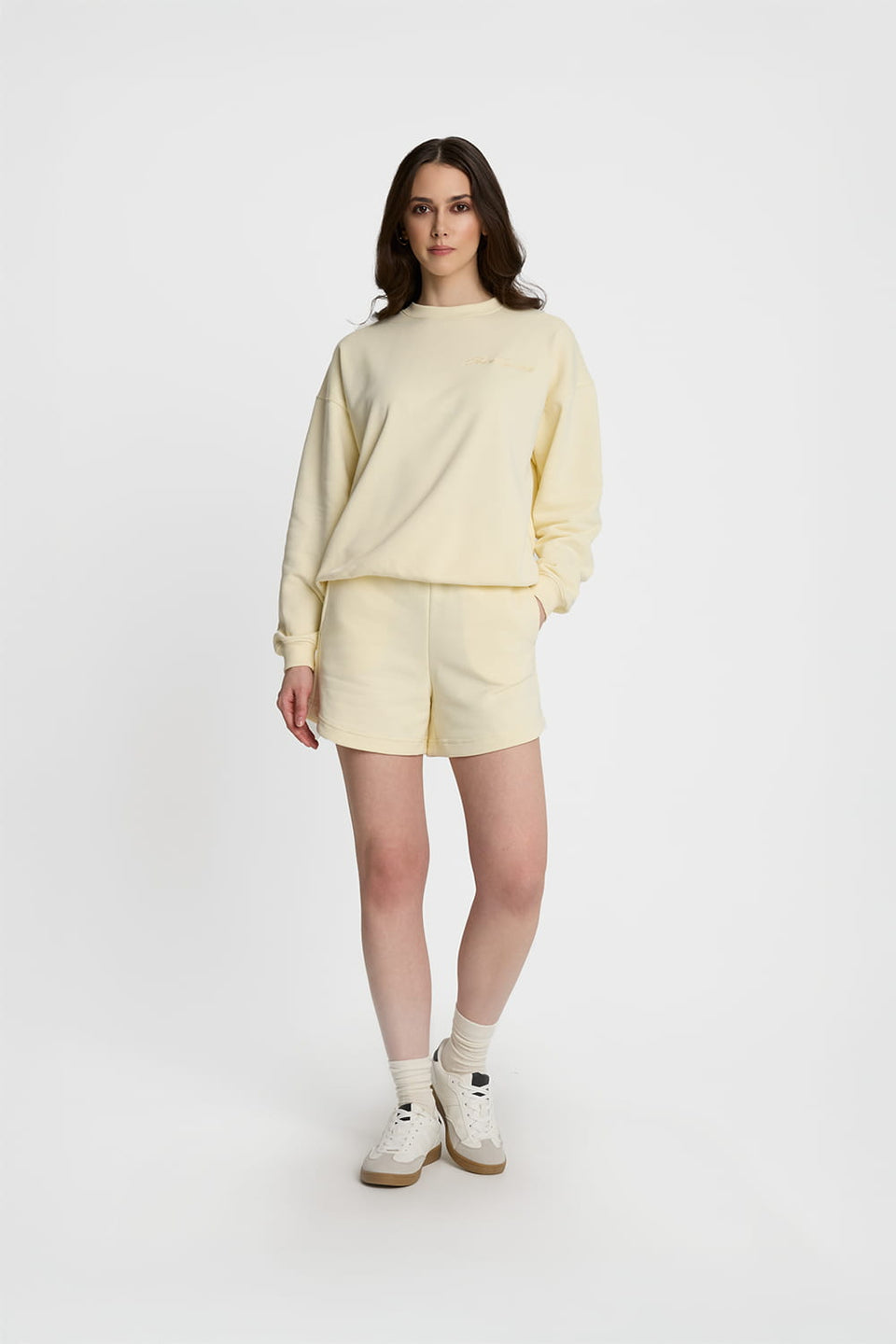 Miss Everyday Light Yellow Sweatshirt