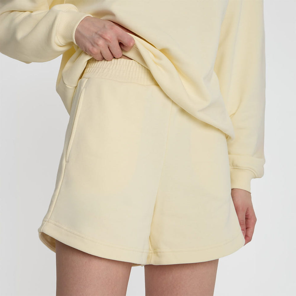Miss Everyday Light Yellow Shorts