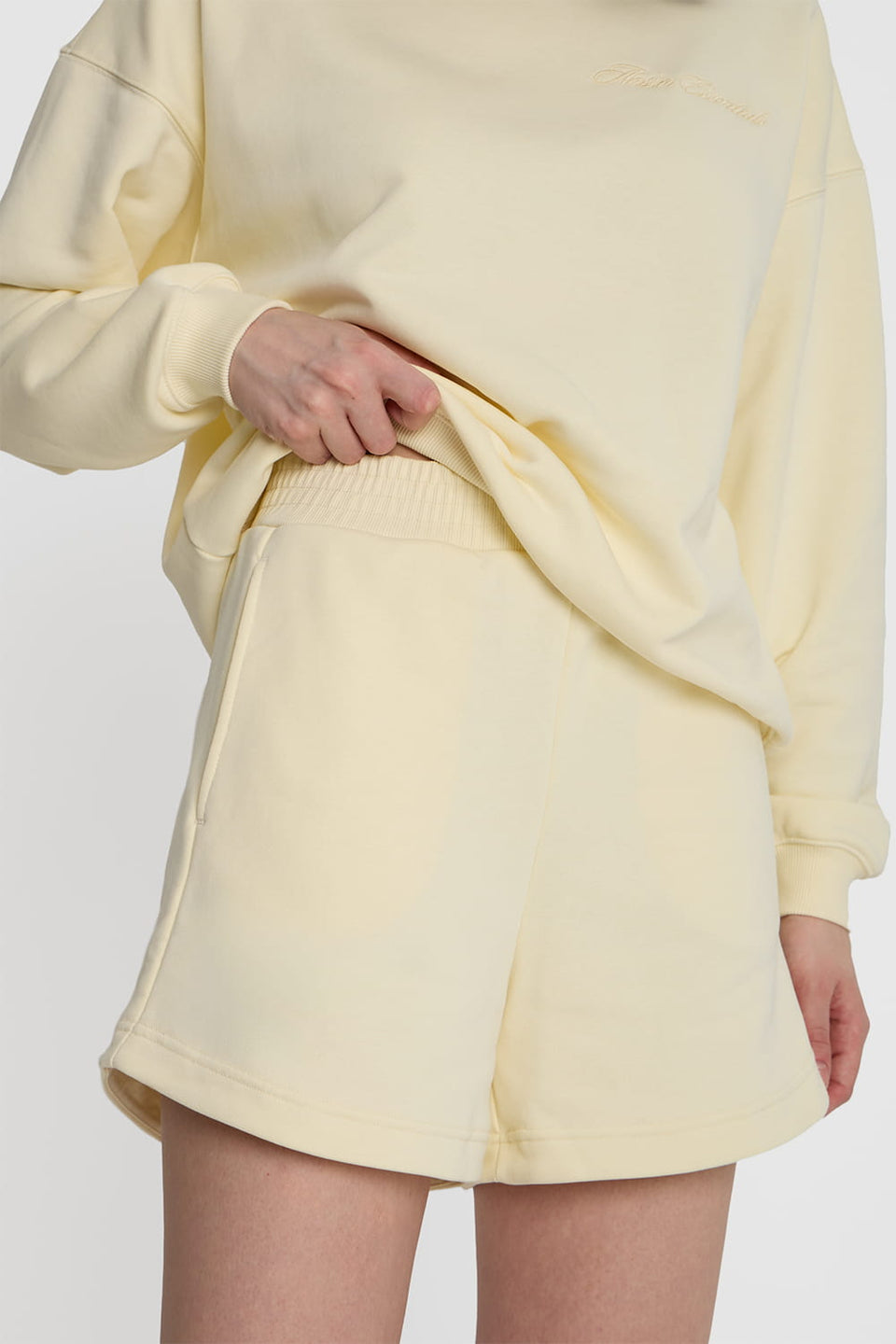 Miss Everyday Light Yellow Shorts