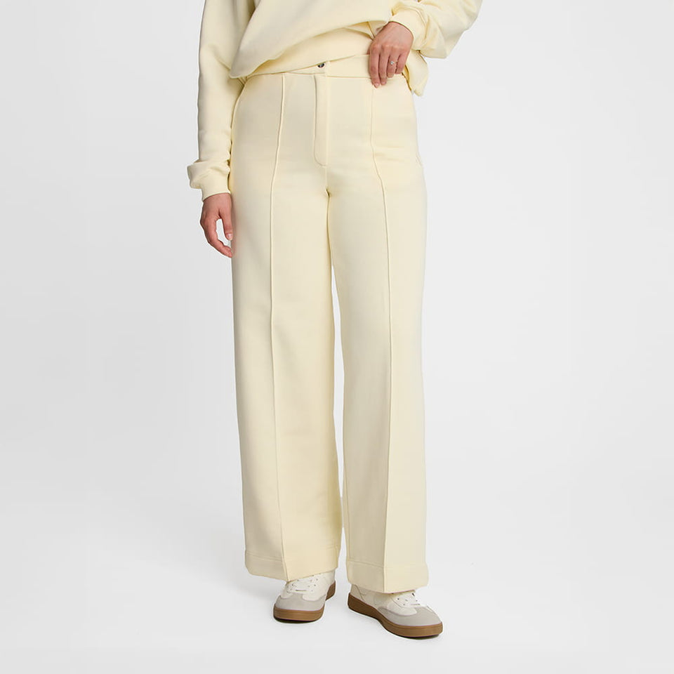 Miss Everyday Light Yellow Trousers
