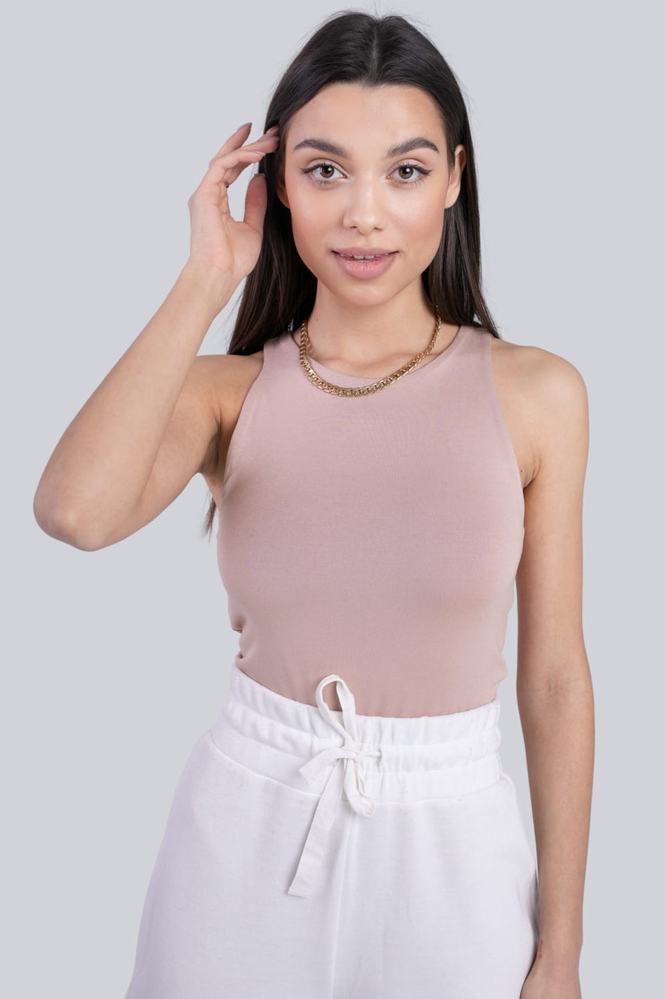 Miss Sporty Cappuccino Bodysuit